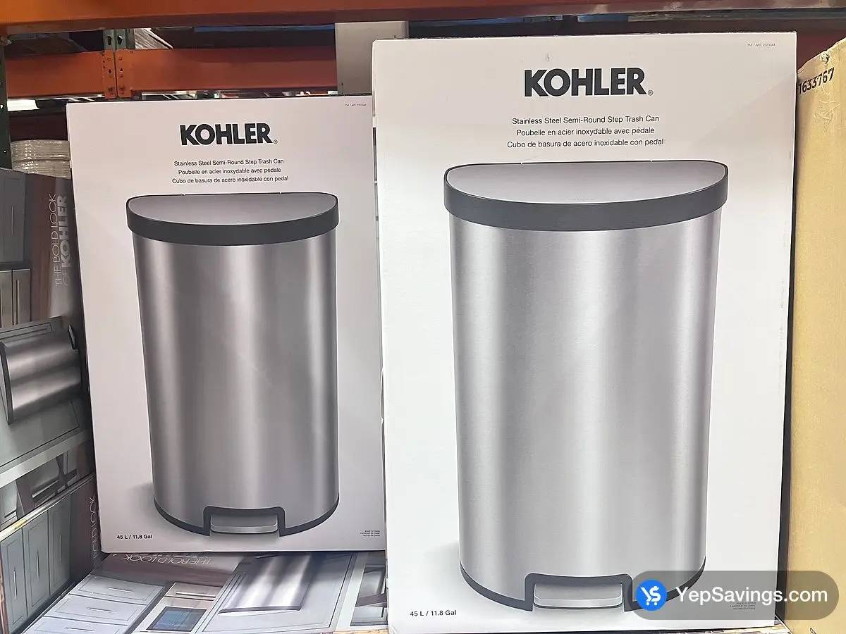 KOHLER SEMI - ROUND STEP CAN 45L ITM 2323044 at Costco