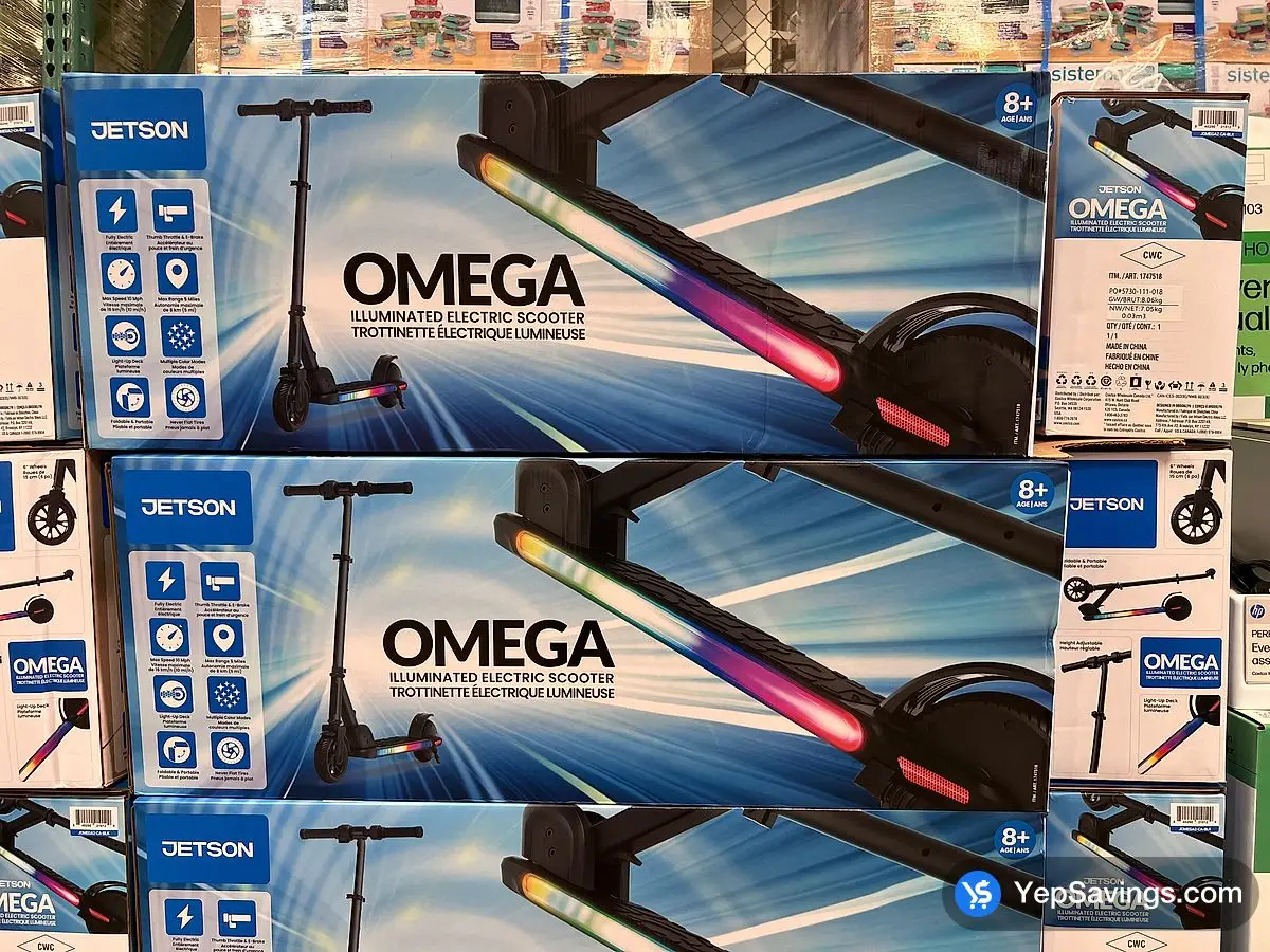 Costco JETSON OMEGA KIDS ILLUMINATED ELECTRIC SCOOTER - Canada (ITM 1747518)