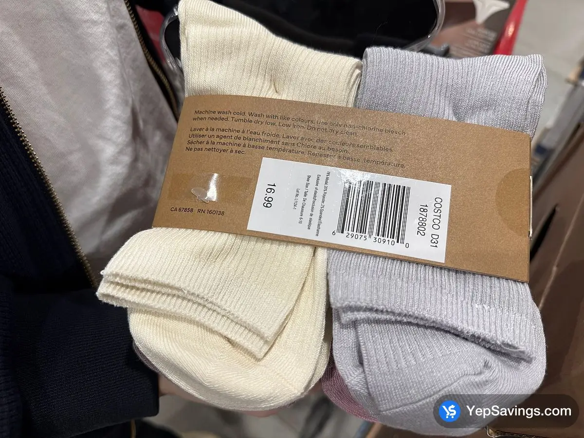 Costco FRANK BY FRANK AND OAK CREW SOCKS 8PK WOMENS SIZES 4-10 - Canada (ITM 1878802)