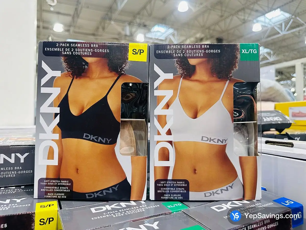 DKNY SEAMLESS BRALETTE 2PK LADIES SIZES XL ONLY at Costco 3180 Laird Rd Mississauga Oakville