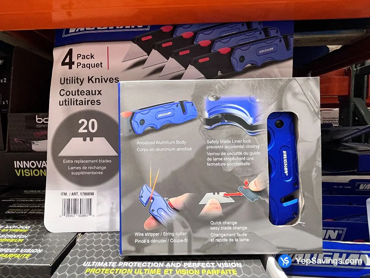 Costco VAUGHAN 4 PC UTILITY KNIFE - Canada (ITM 1786098)