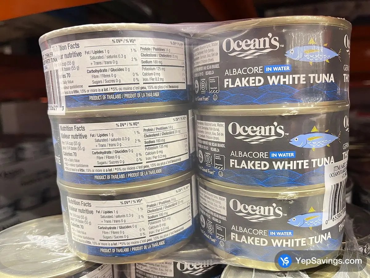 OCEAN'S FLAKED WHITE ALBACORE TUNA 6 X 184 g ITM 259659 at Costco