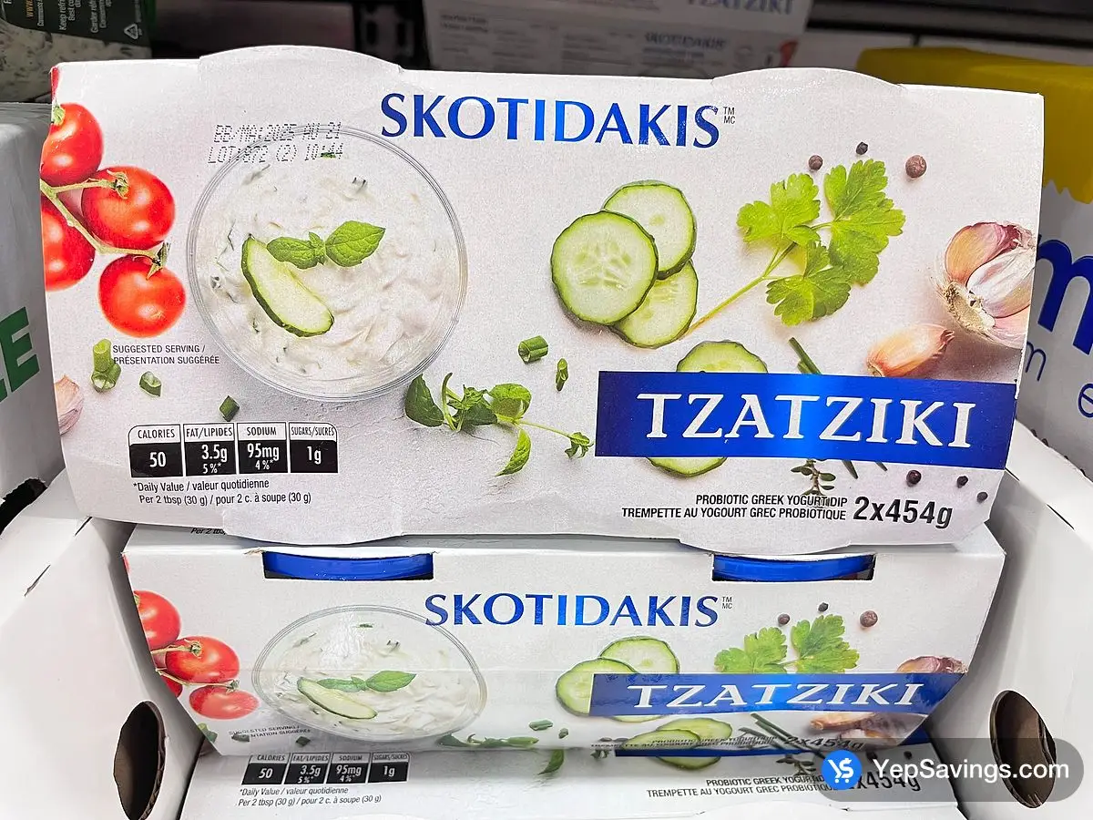 Costco SKOTIDAKIS TZATZIKI 2X454g - Canada (ITM 107725)