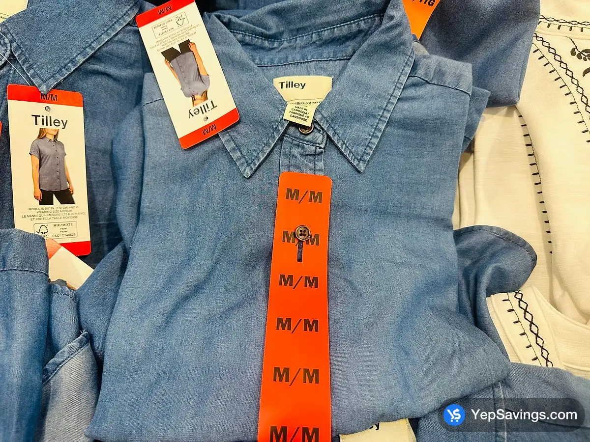 TILLEY SHORT SLEEVE BLOUSE + LADIES SIZES S - XXL ITM 2042001 at Costco