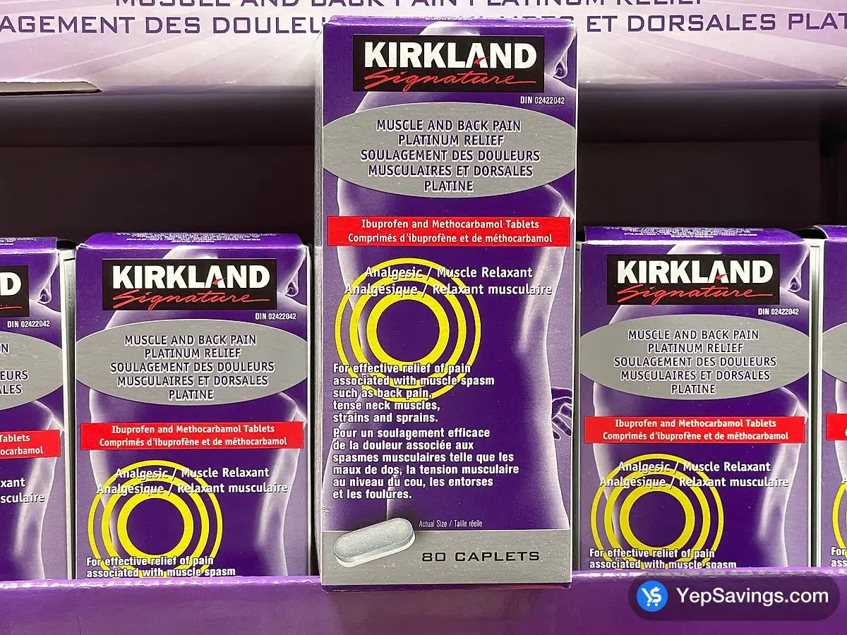 Costco KS MUSCLE&BACK PLATINUM 80 CAPLETS - Canada (ITM 459124)