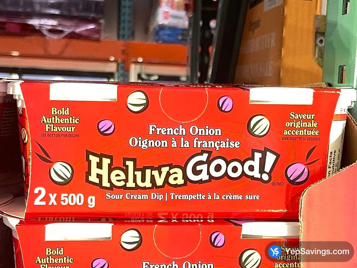 Costco HELUVA GOOD FRENCH ONION DIP 2 x 500 g - Canada (ITM 1418949)