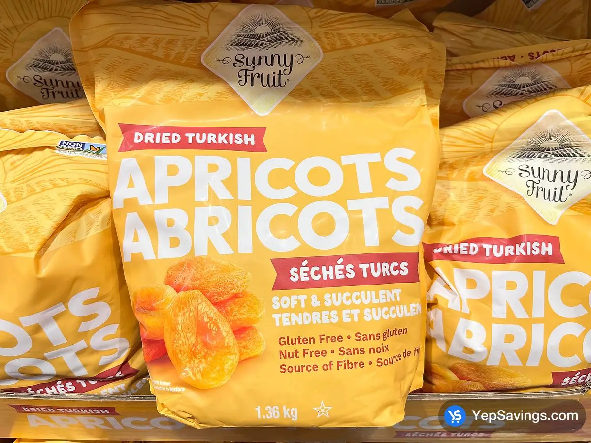 Costco SUNNY FRUIT DRIED APRICOTS 1.36 kg - Canada (ITM 1806745)