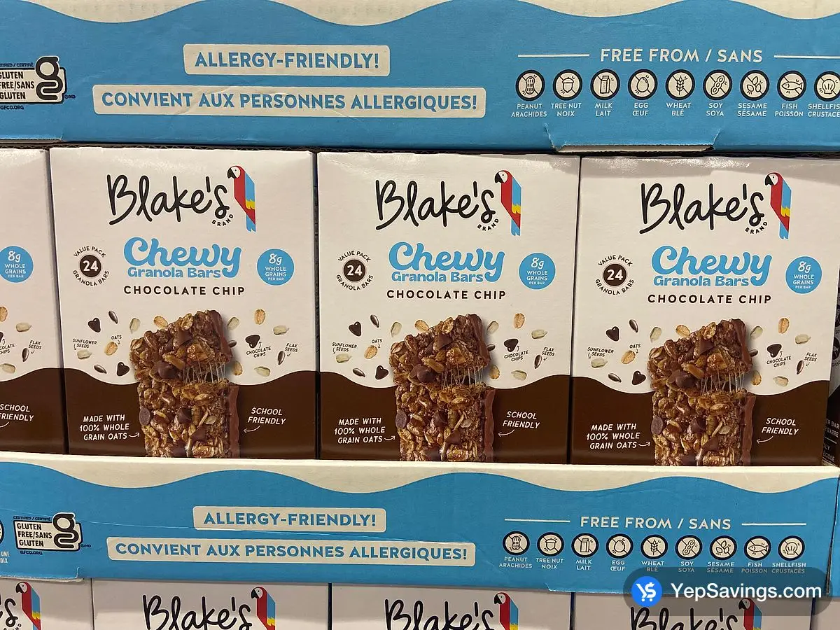 Costco BLAKE'S SEED BASED CHEWY GRANOLA BARS 24 x 26 g - Canada (ITM 4160011)