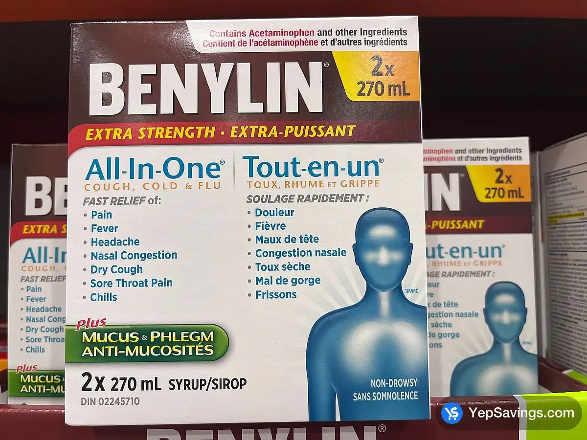 Costco * BENYLIN ALL - IN - ONE 2 X 270 ml - Canada (ITM 6617200)