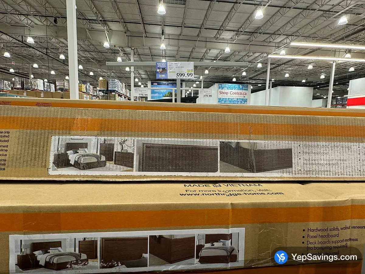 Costco OMNI GROVE WOODEN KING BED 3 BOXES - Canada (ITM 1812485)