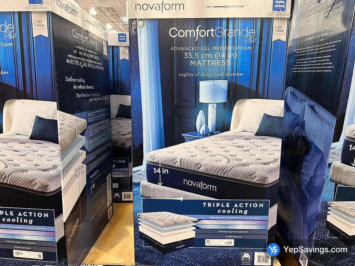 COMFORT GRANDE ADVANCE NOVAFORM QUEEN MATTRSS  ITM 1723203 at Costco