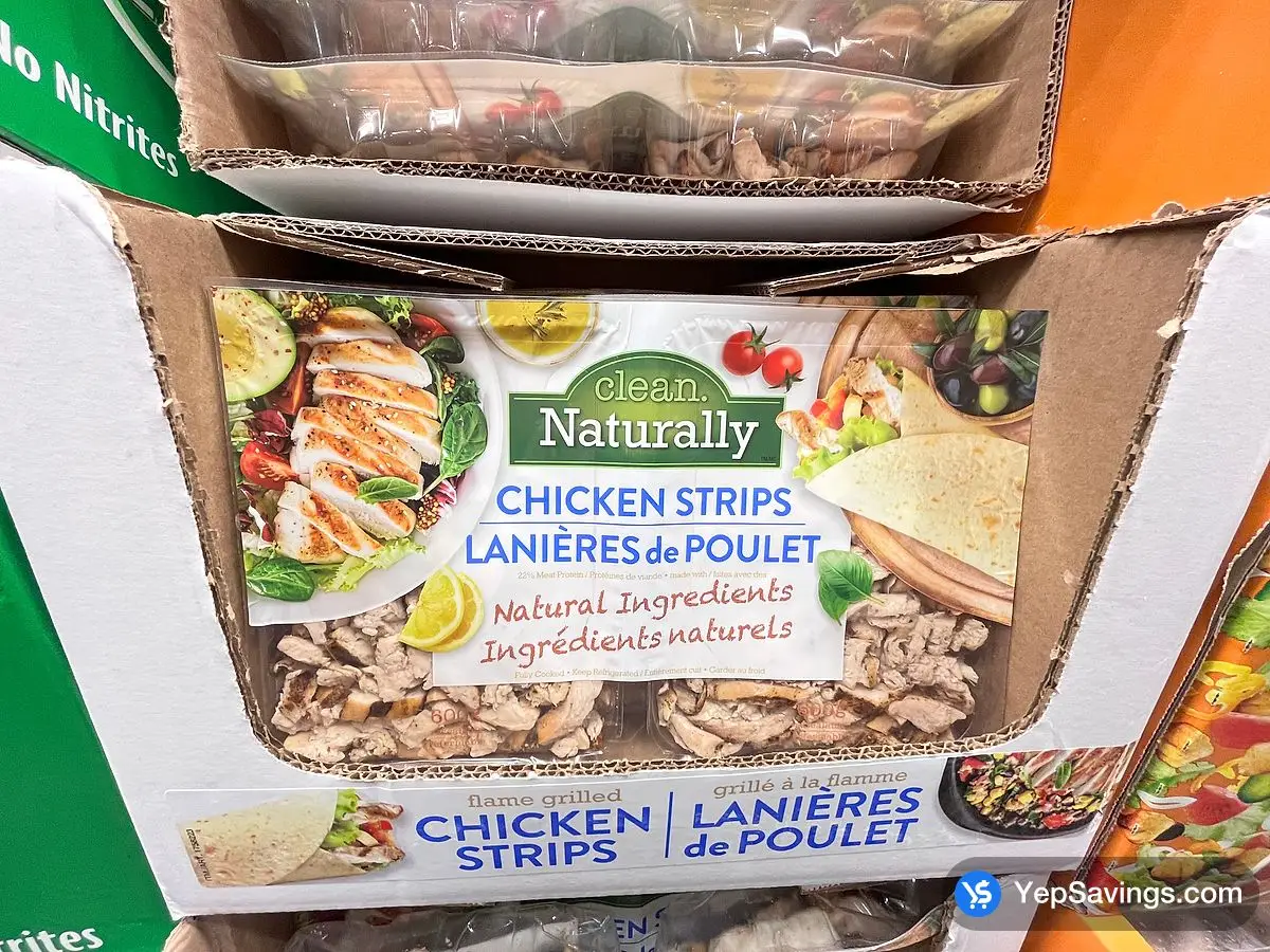 Costco CLEAN NATURALLY CHICKEN STRIPS 2 x 600 g - Canada (ITM 1758223)