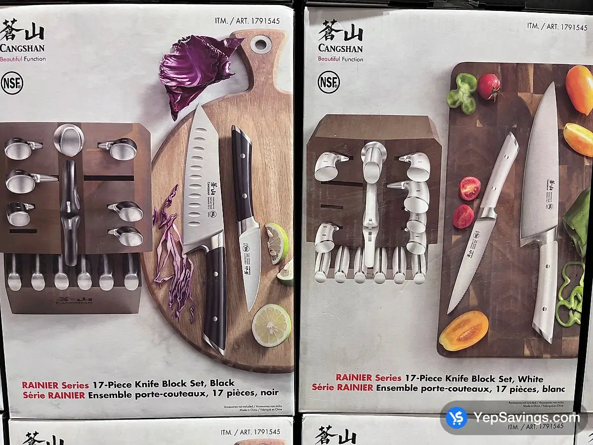 Costco CANGSHAN KNIFE BLOCK SET 17 PIECES - Canada (ITM 1791545)