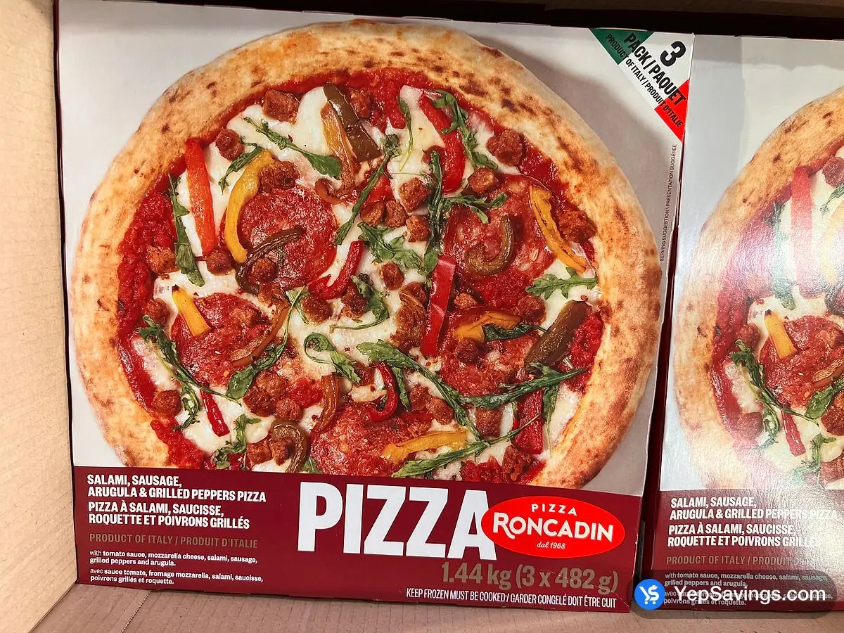 Costco RONCADIN ITALIAN PIZZA 3 X 482 g - Canada (ITM 1773754)