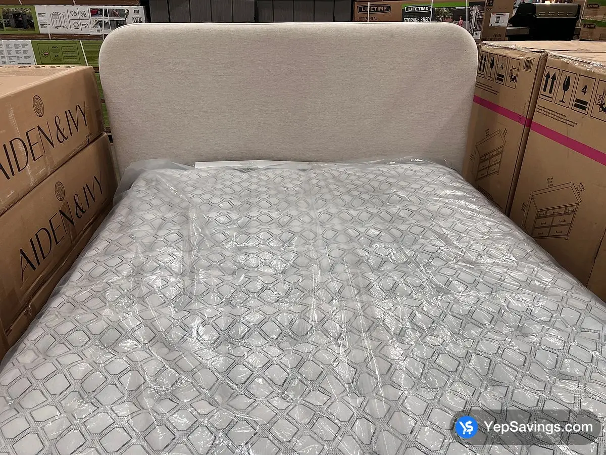 Costco AIDEN & IVY KING BED 2 BOXES , BEIGE - Canada (ITM 1783026)
