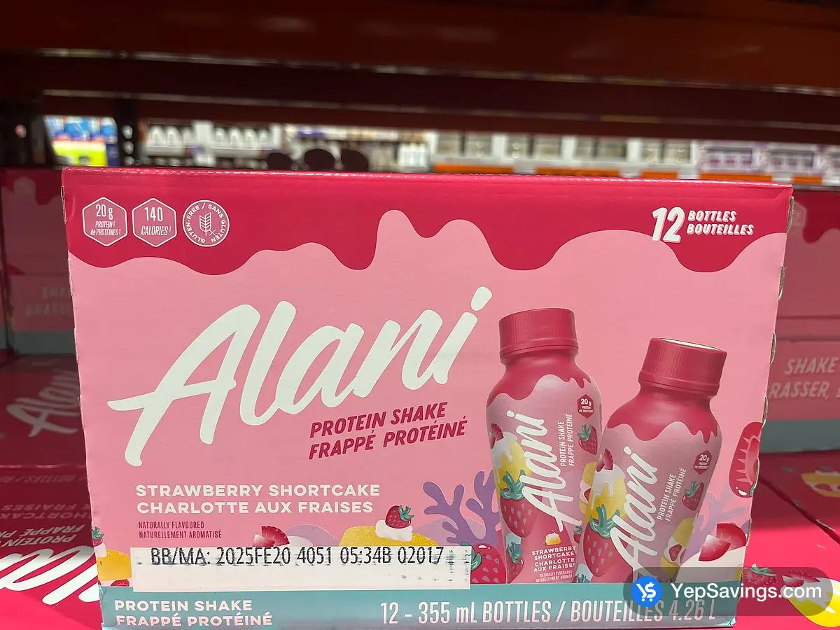 Costco ALANI NU PROTEIN SHAKE 12 x 355 mL - Canada (ITM 1786578)