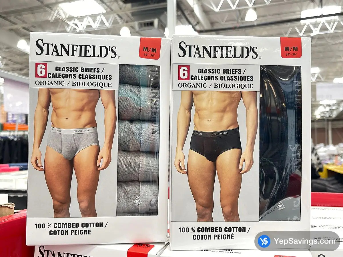 Costco STANFIELDS BRIEFS 6PK + MENS SIZES S - XL - Canada (ITM 1539412)