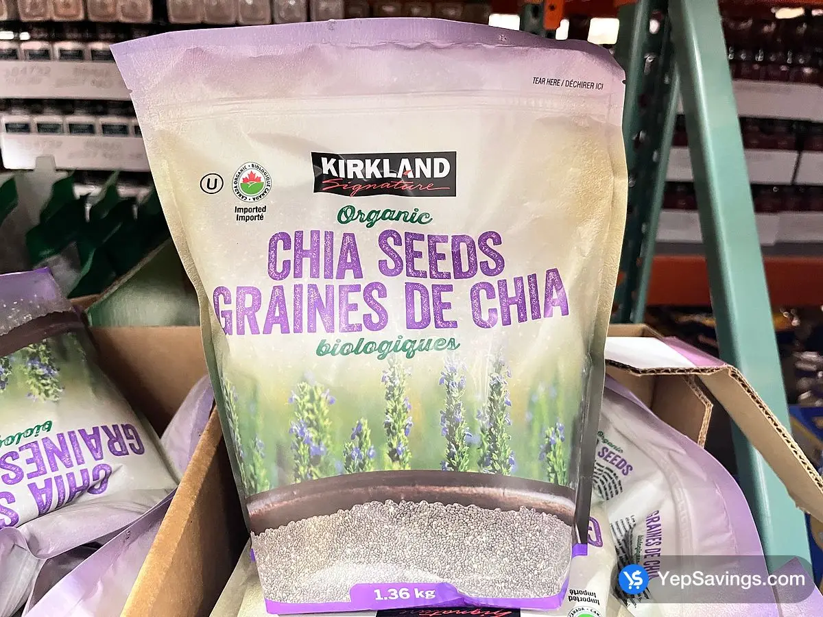 Costco KIRKLAND SIGNATURE ORGANIC CHIA SEEDS 1.36 kg - Canada (ITM 1122924)