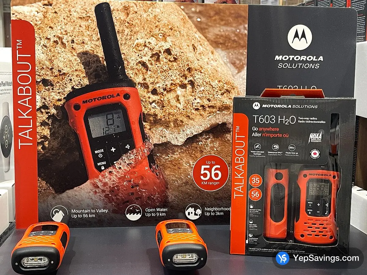 Costco MOTOROLA TWO - WAY RADIOS 2 - pack - Canada (ITM 1899938)