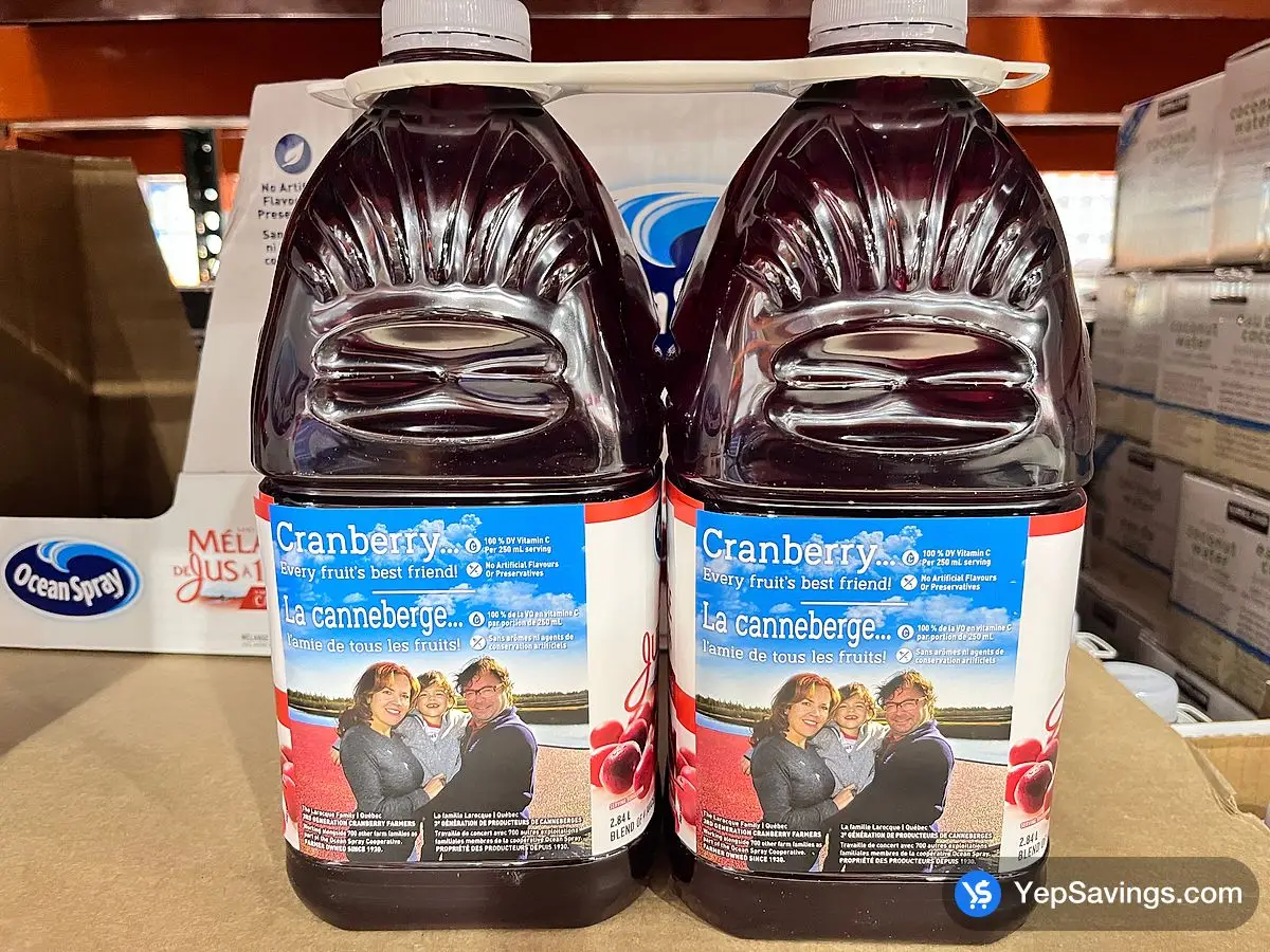 Costco OCEAN SPRAY CRANBERRY JUICE BLFND 2 x 2.83 L - Canada (ITM 1777799)