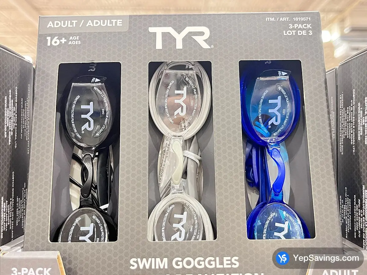 Costco TYR ADULT GOGGLES 3 PACK - Canada (ITM 1819571)