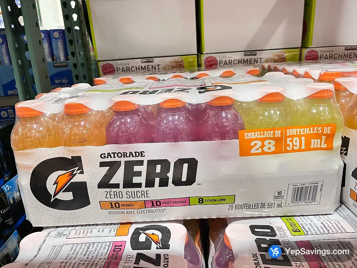 GATORADE LERO SPORTS DRINK 28X591mL ITM 1316393 at Costco