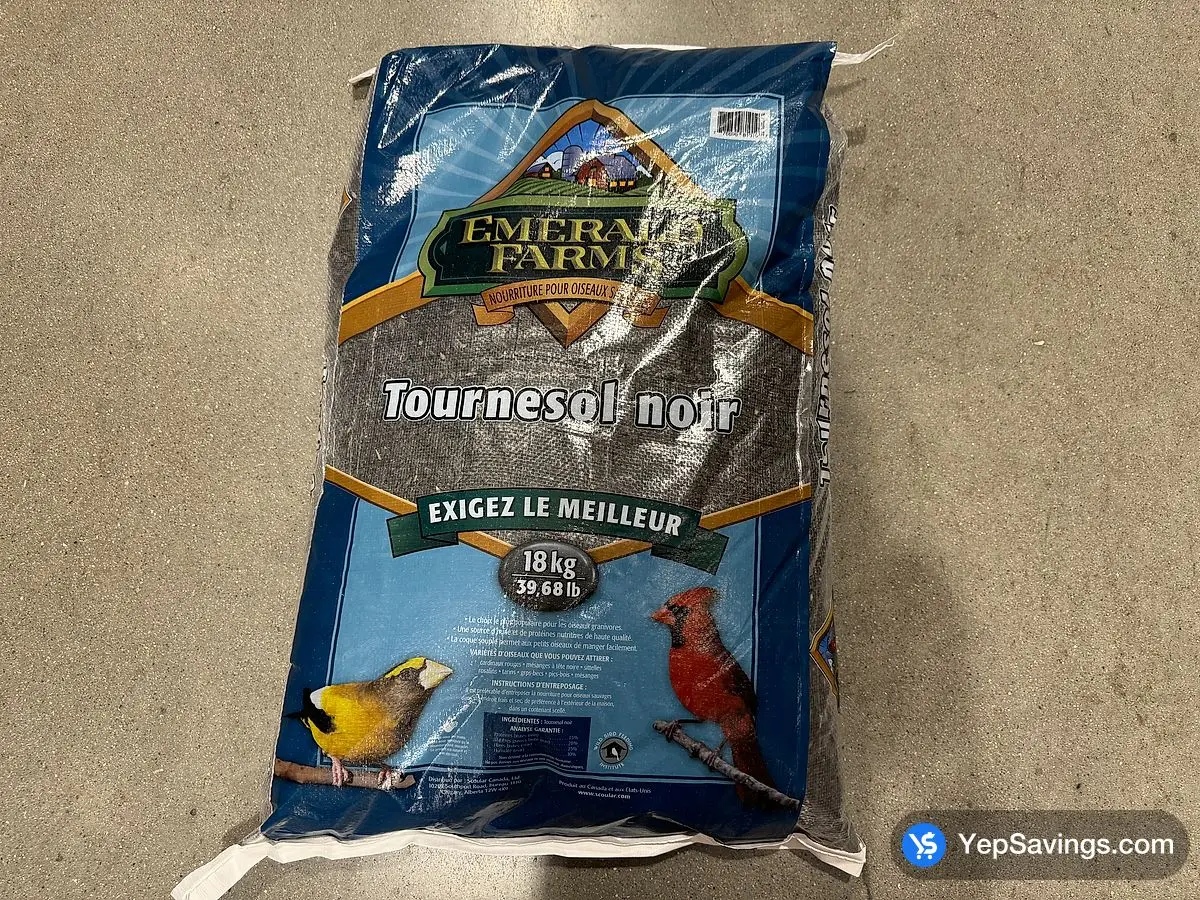 Costco WILD BIRD SUNFLOWER SEEDS 18 kg - Canada (ITM 133355)