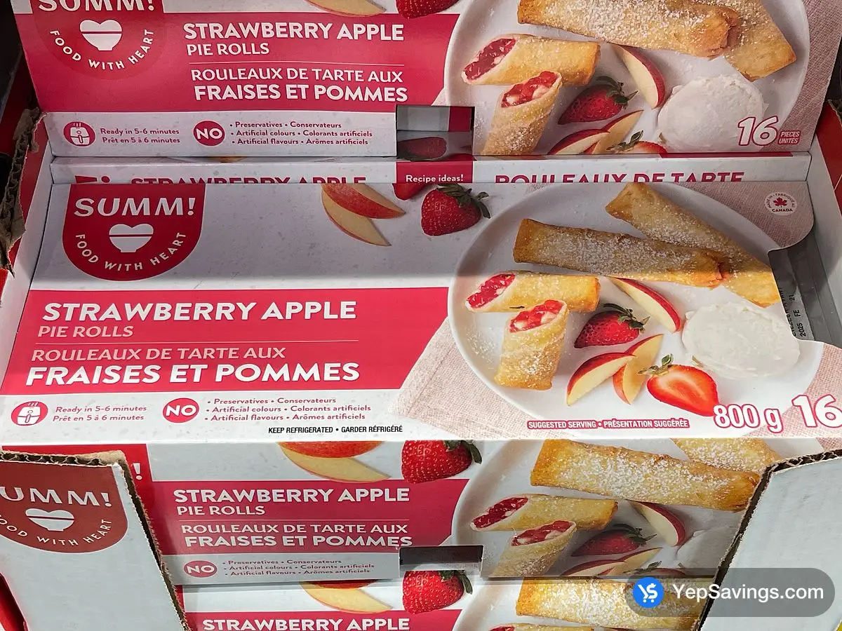 Costco SUM - M ! STRAWBERRY APPLE PIE ROLLS 800g - Canada (ITM 1854958)