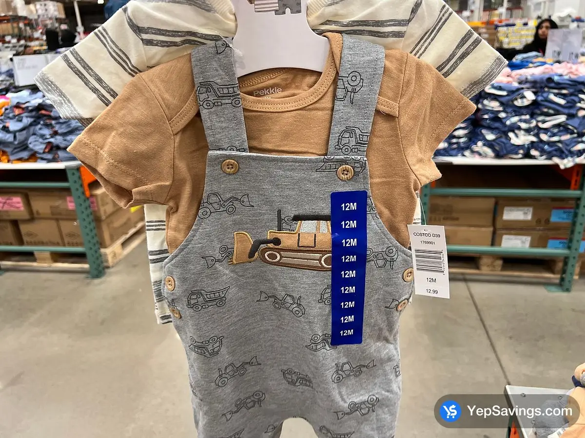 PEKKLE SHORTALL 3PC SET INFANT SIZES 3M - 24M ITM 1769900 at Costco