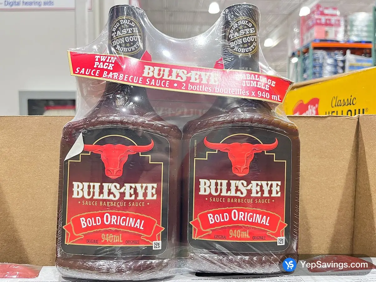 Costco BULL'S-EYE ORIGINAL BARBECUE SAUCE 2 X 940 ml - Canada (ITM 449002)