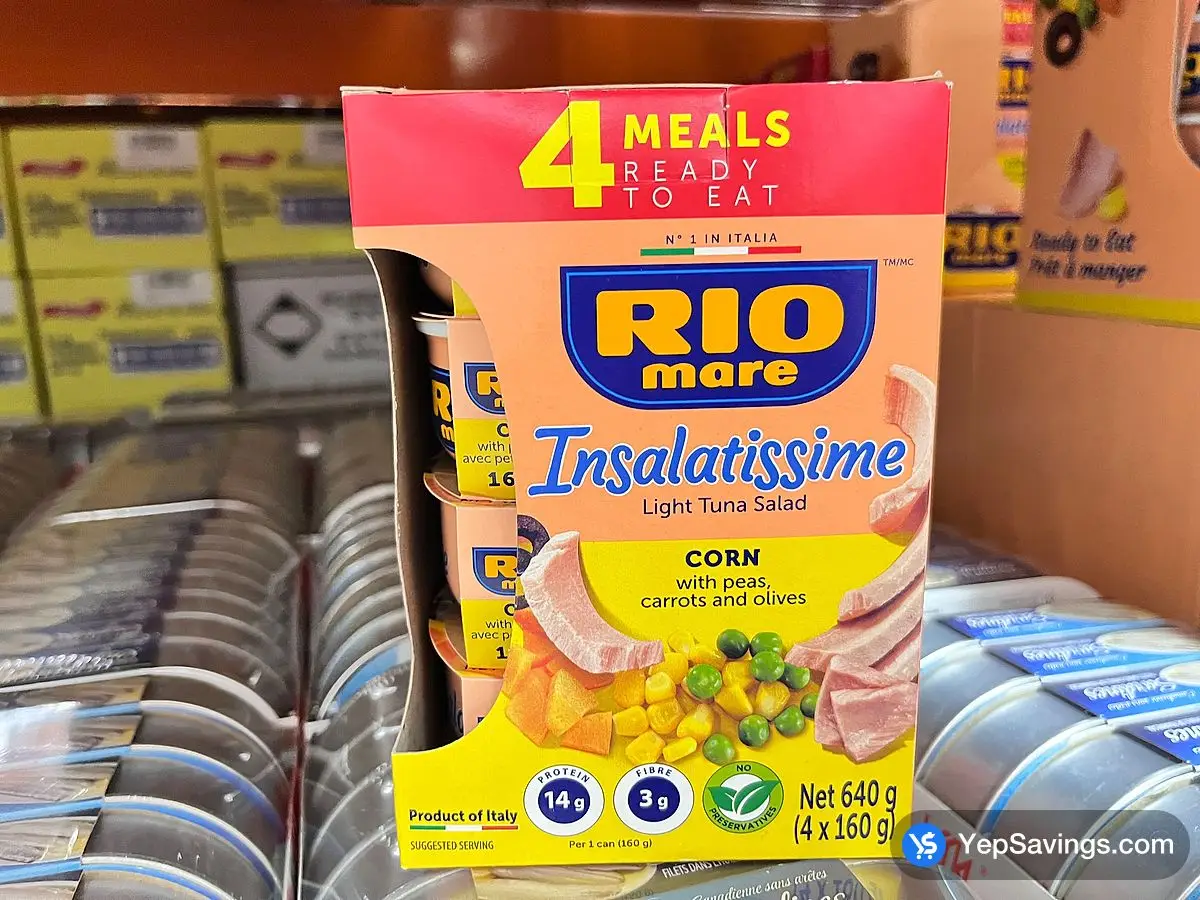 Costco RIO MARE INSALATISSIME TUNA SALAD 4 X 160 g - Canada (ITM 1327045)