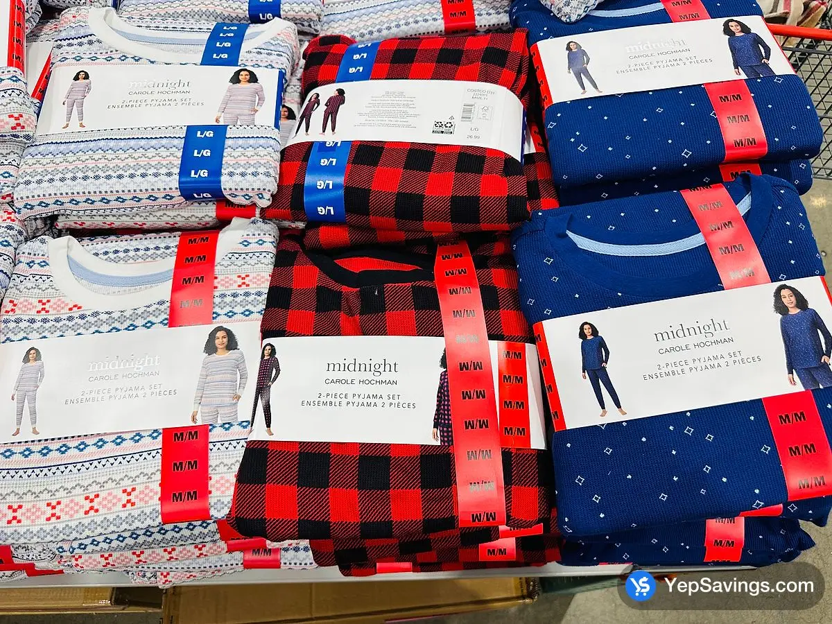 Costco MIDNIGHT WAFFLE PYJAMA SET + LADIES SIZE XS - XL - Canada (ITM 2224002)