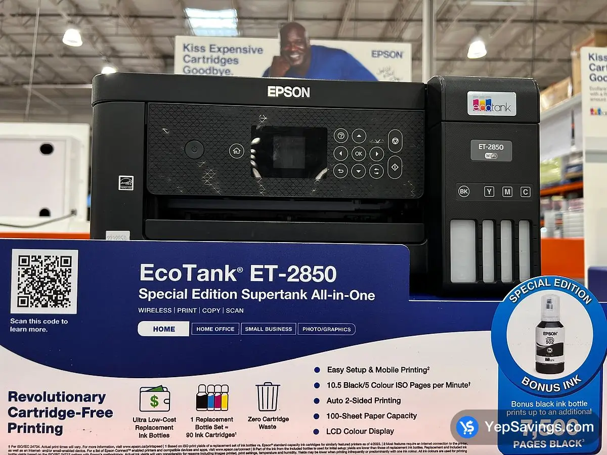 EPSON ECOTANK ALL IN ONE PRINTER ET-2850 SE ITM 2232850 at Costco