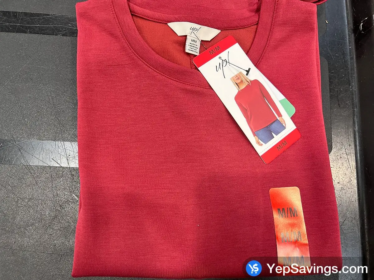 Costco UP ! LONG SLEEVE TOP LADIES SIZES S - XXL - Canada (ITM 3007000)