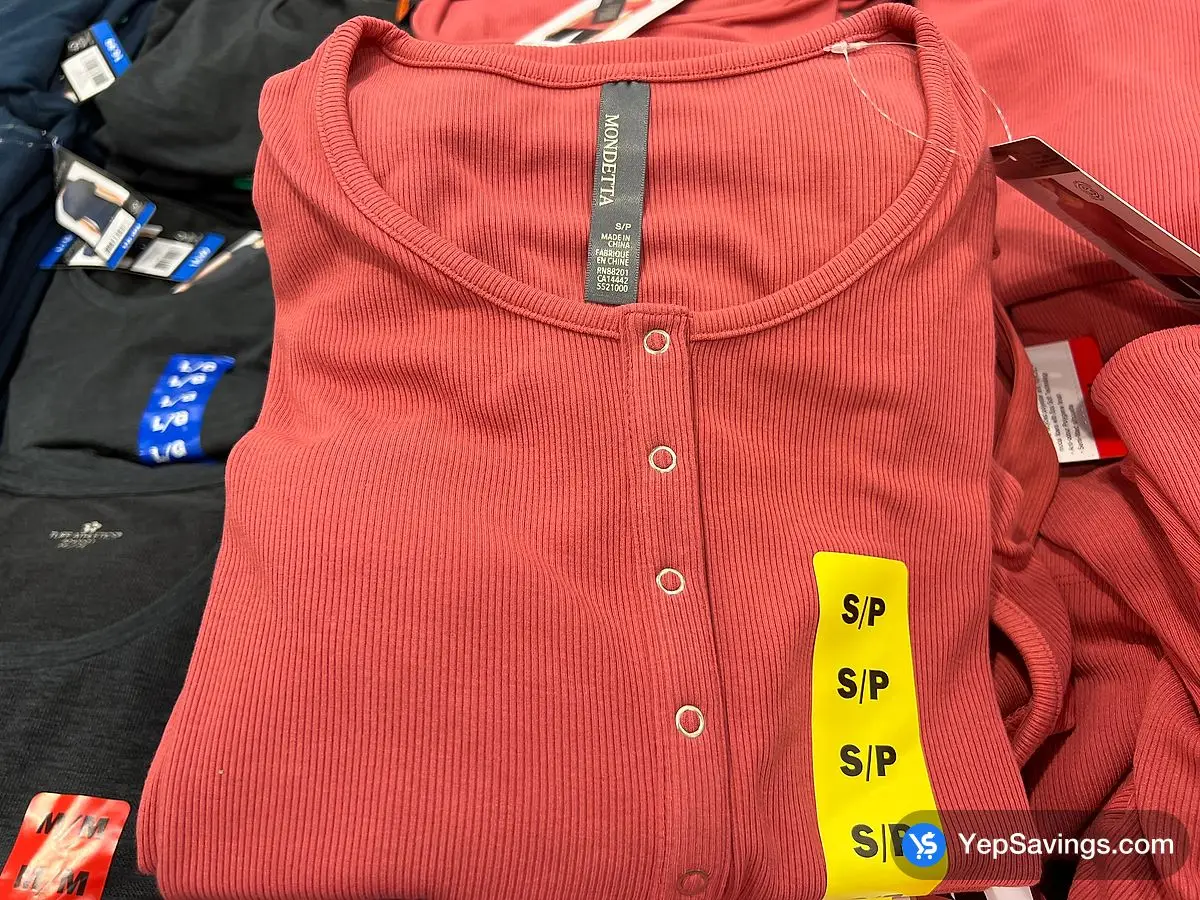 MONDETTA HENLEY TOP + LADIES SIZES S - XXL ITM 5521004 at Costco