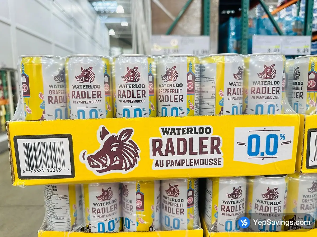 Costco WATERLOO GRAPEFRUIT RADLER 0.0 % 24 x 355 mL - Canada (ITM 1814167)