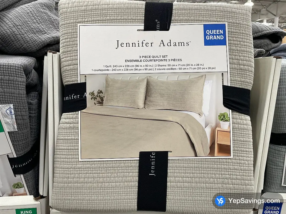 JENNIFER ADAMS QUILT SET QUEEN - 3 PC ITM 1773250 at Costco