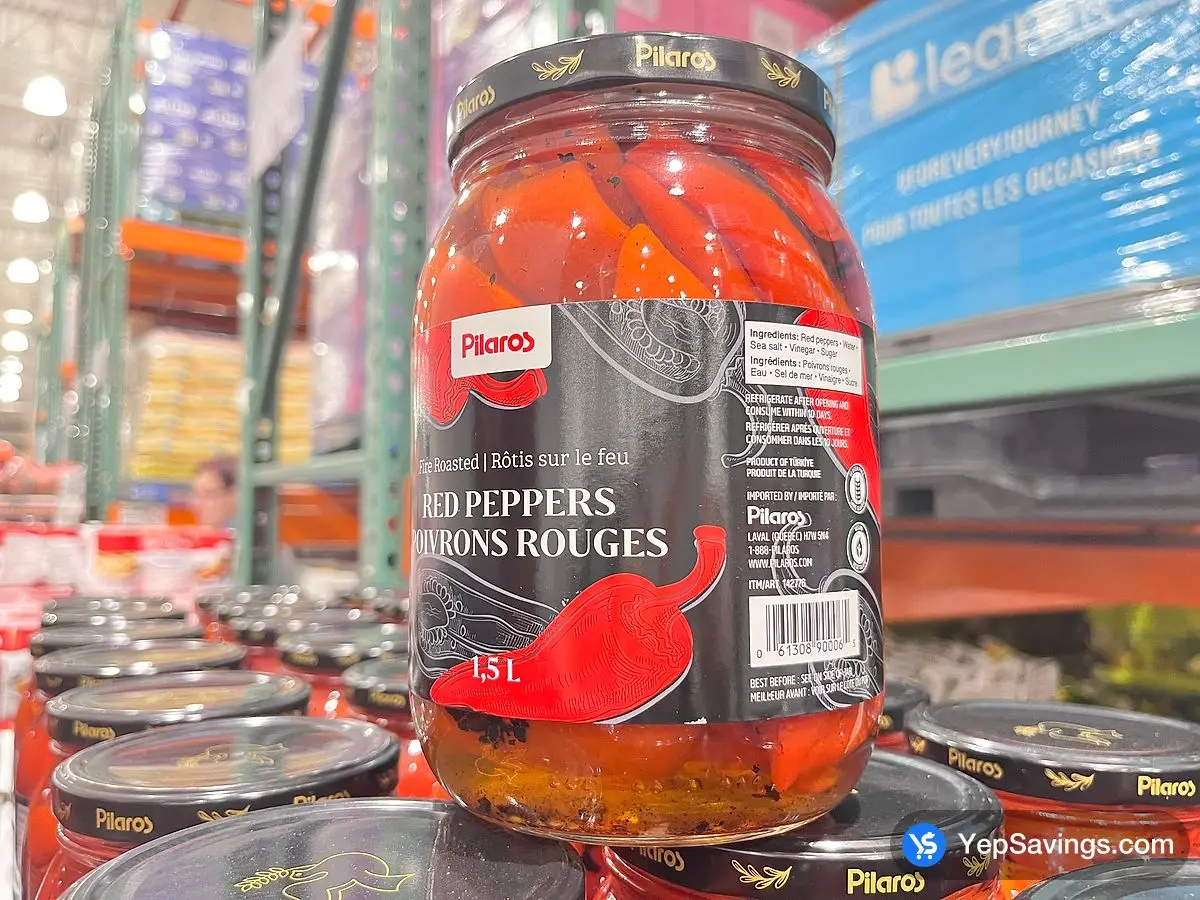 Costco PILAROS ROASTED PEPPERS 1.5 L - Canada (ITM 142776)
