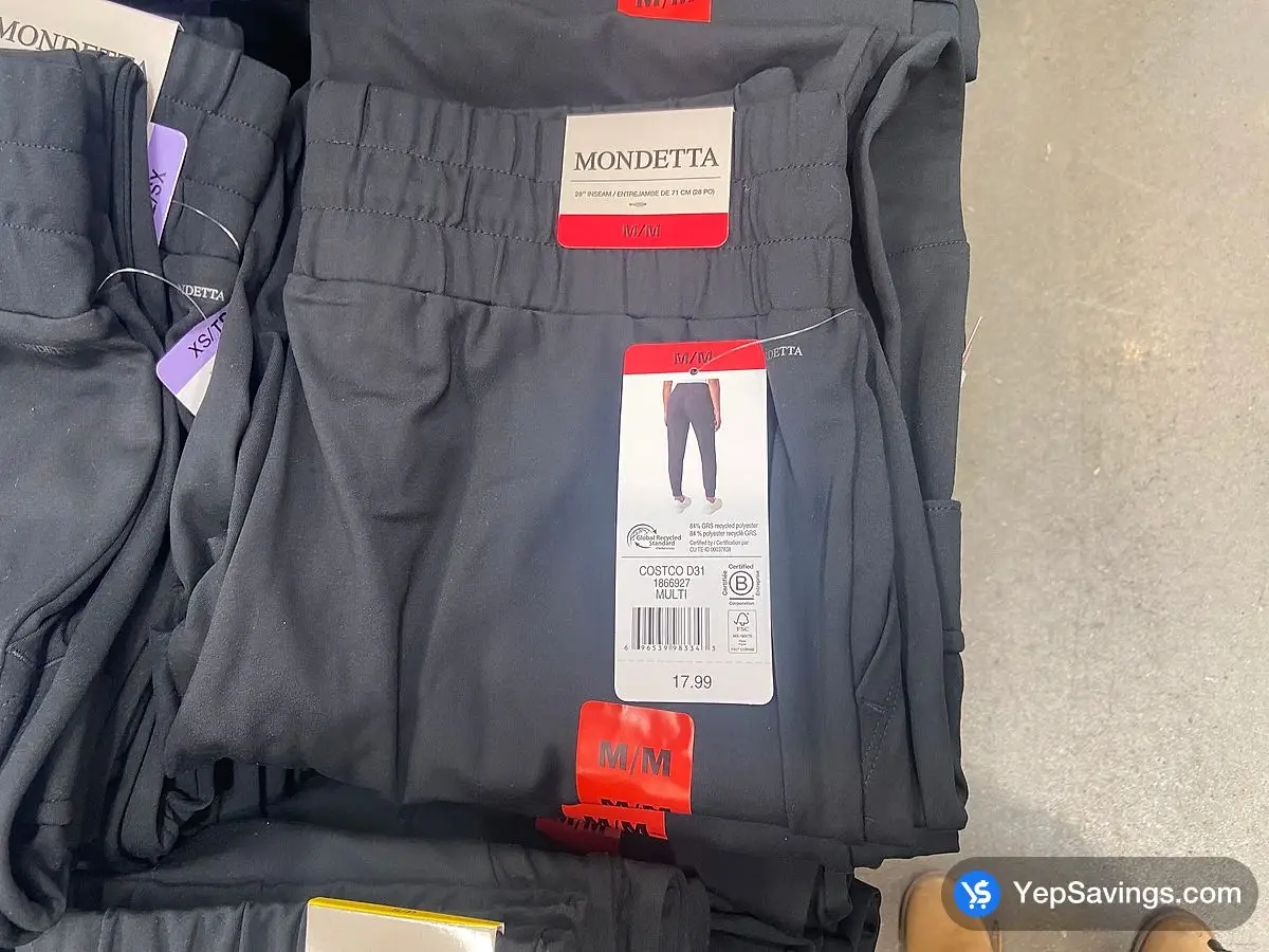 Costco MONDETTA CARGO JOGGER + LADIES SIZES XS - XL - Canada (ITM 1866925)