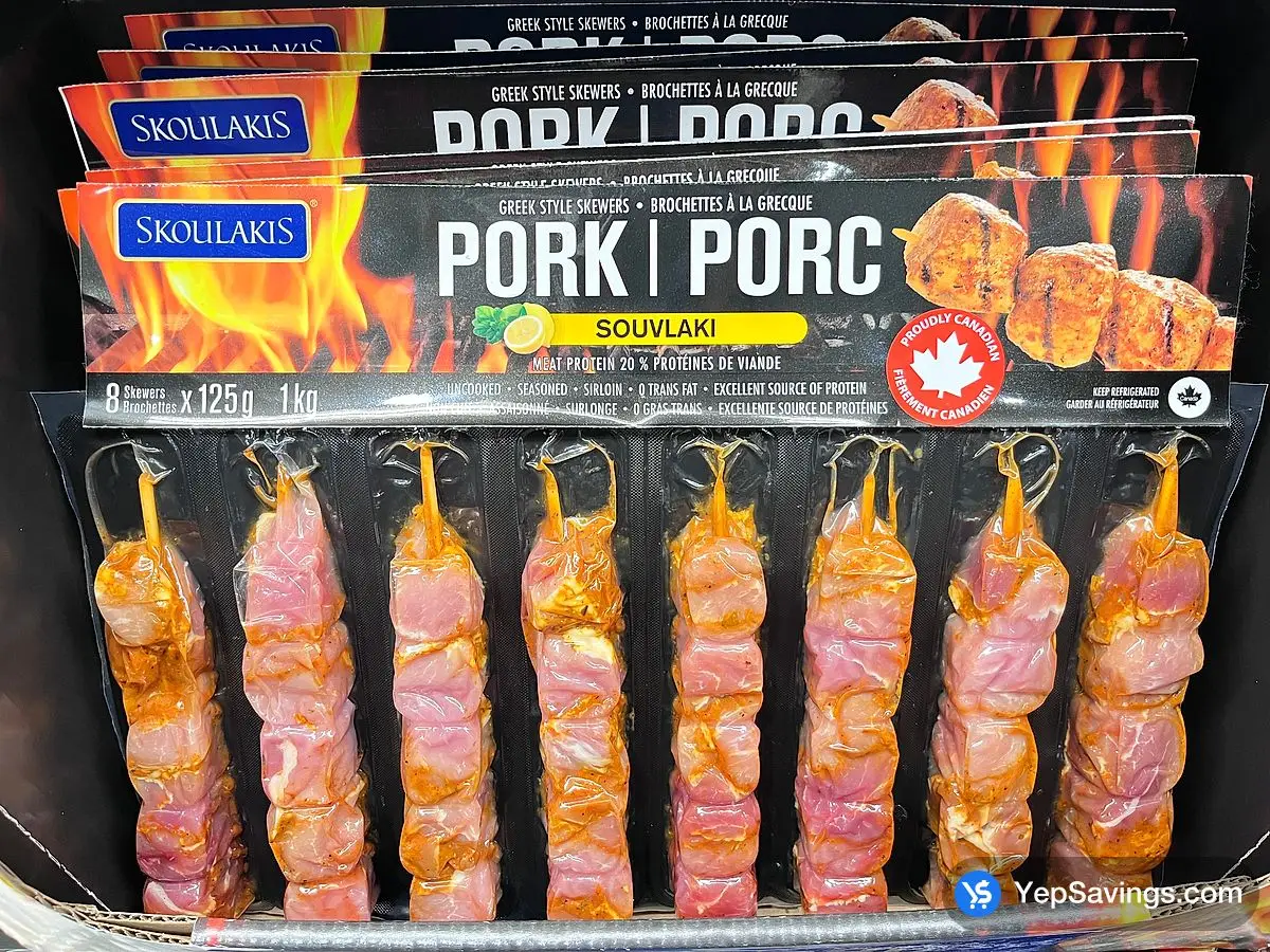 SKOULAKIS GREEK STYLE PORK SOUVLANKI 1kg ITM 380850 at Costco