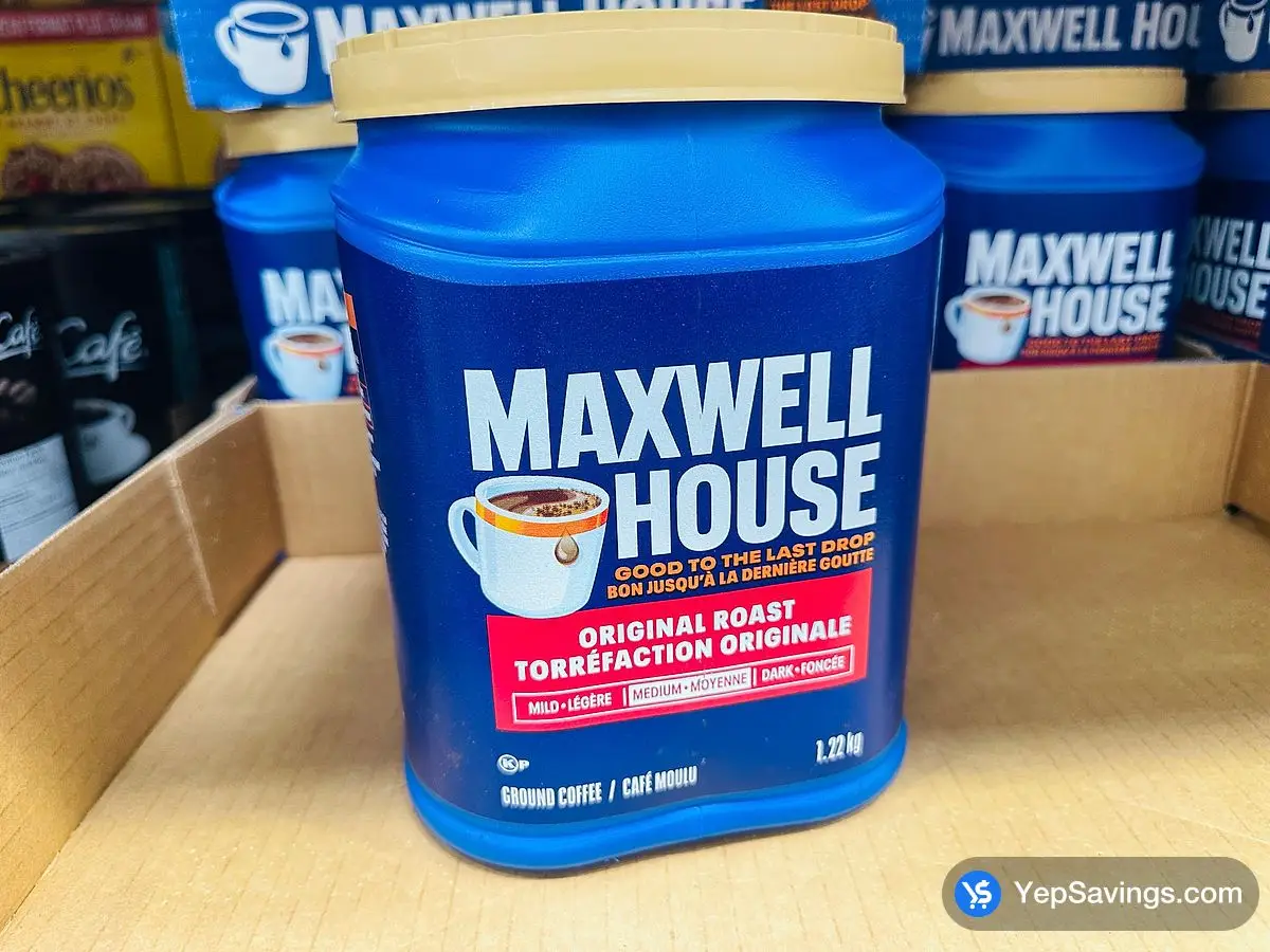 Costco MAXWELL HOUSE GROUND ORIGINAL ROAST 1.22 kg - Canada (ITM 3014569)
