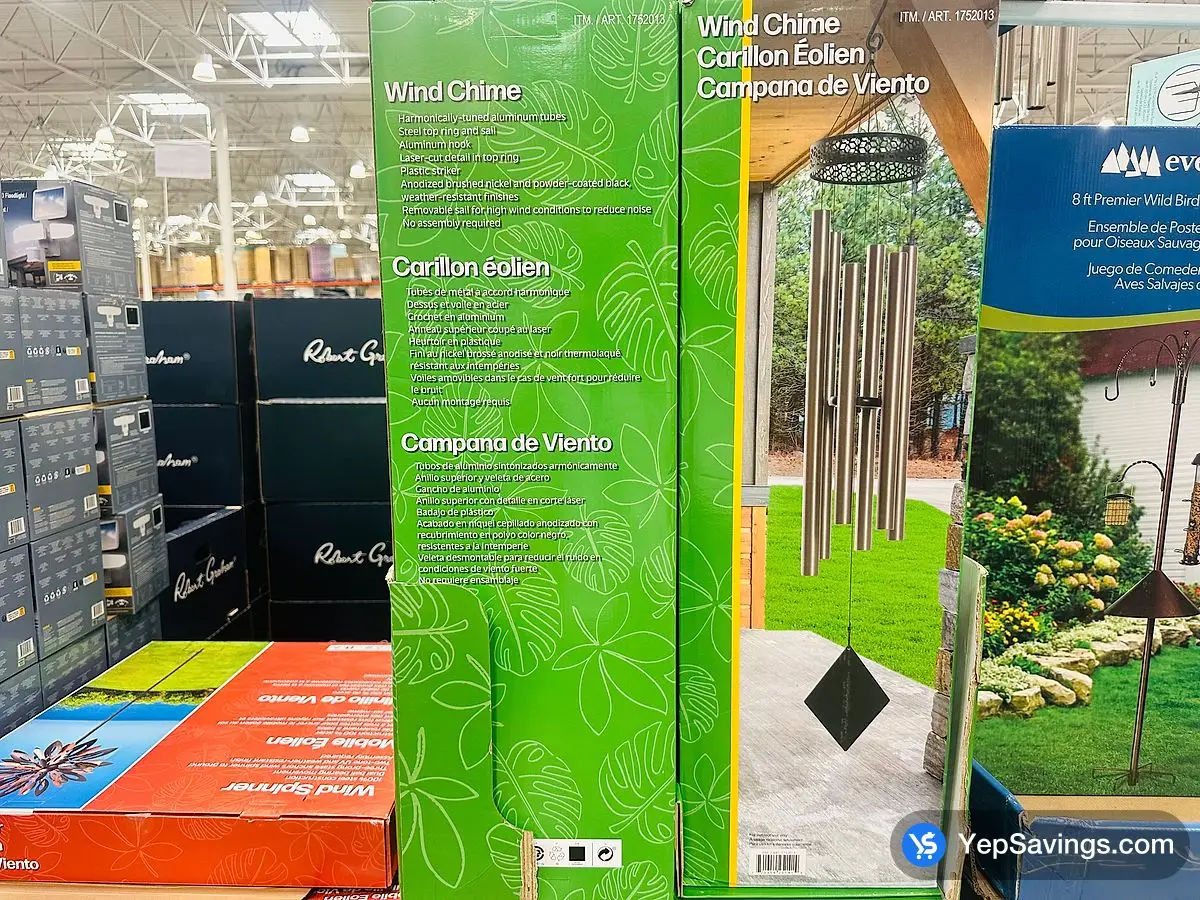 Costco STYLECRAFT HOME WIND CHIME 61 " - Canada (ITM 1752013)