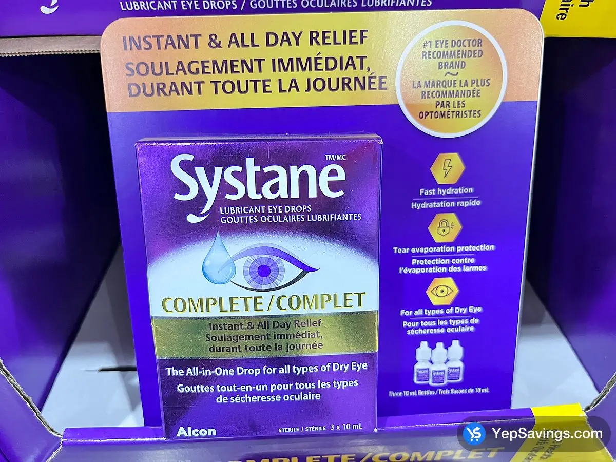 SYSTANE COMPLETE LUBRICANT EYE DROPS 3 X 10 ML ITM 1469833 at Costco