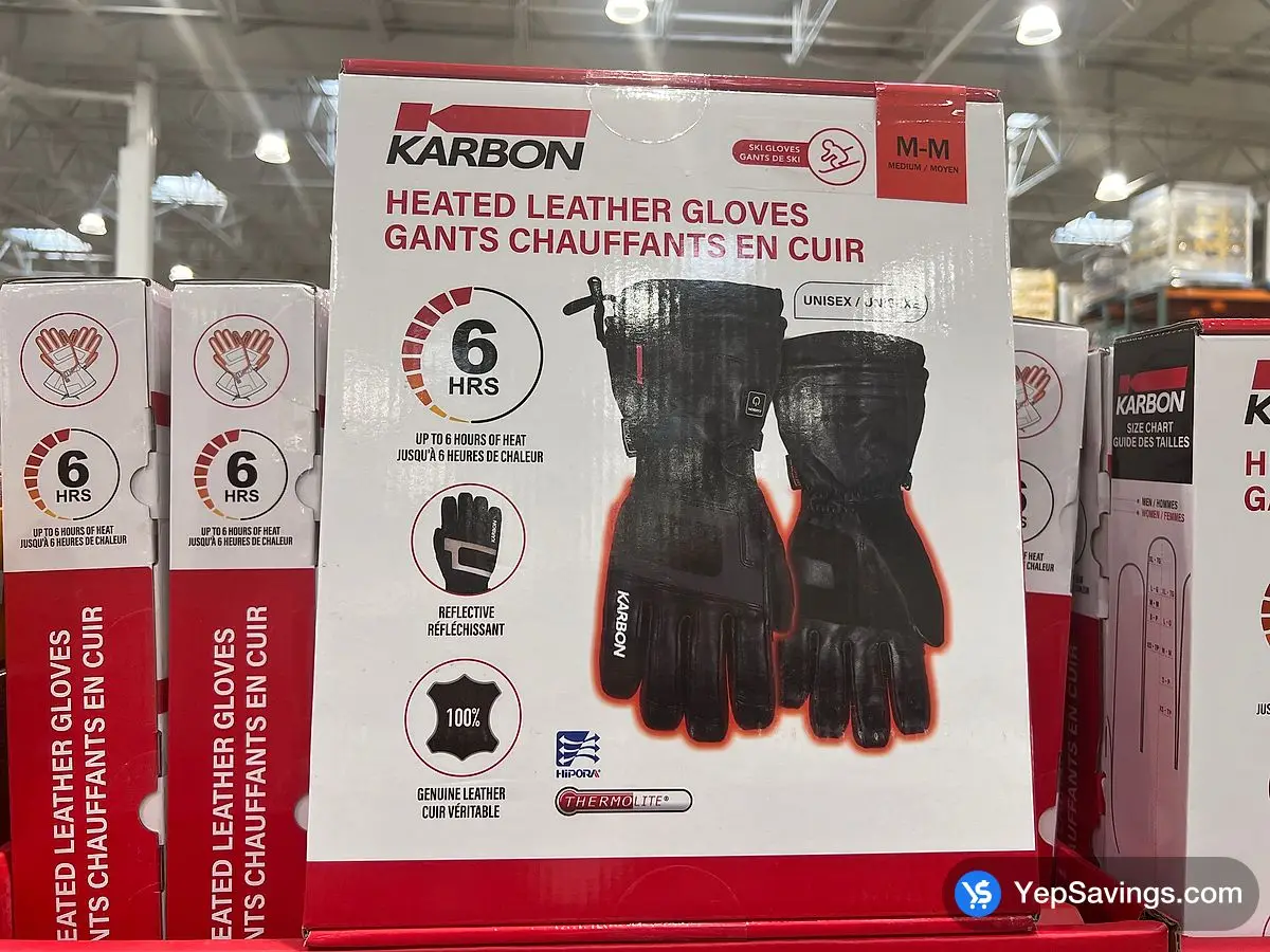 Costco KARBON HEATED GLOVES SIZE S - XL - Canada (ITM 1637629)