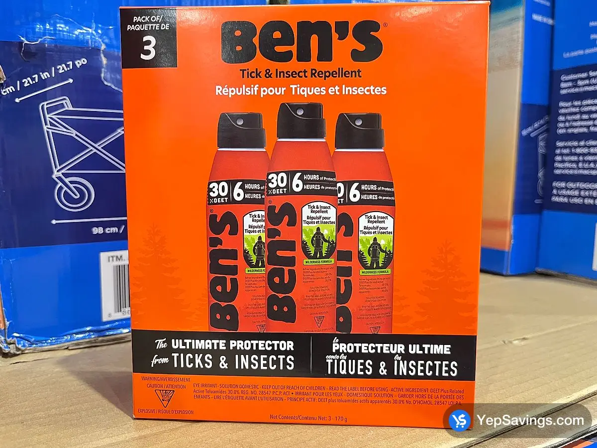 BEN'S 30% DEET REPELLENT 3 X 177 mL ITM 1774531 at Costco