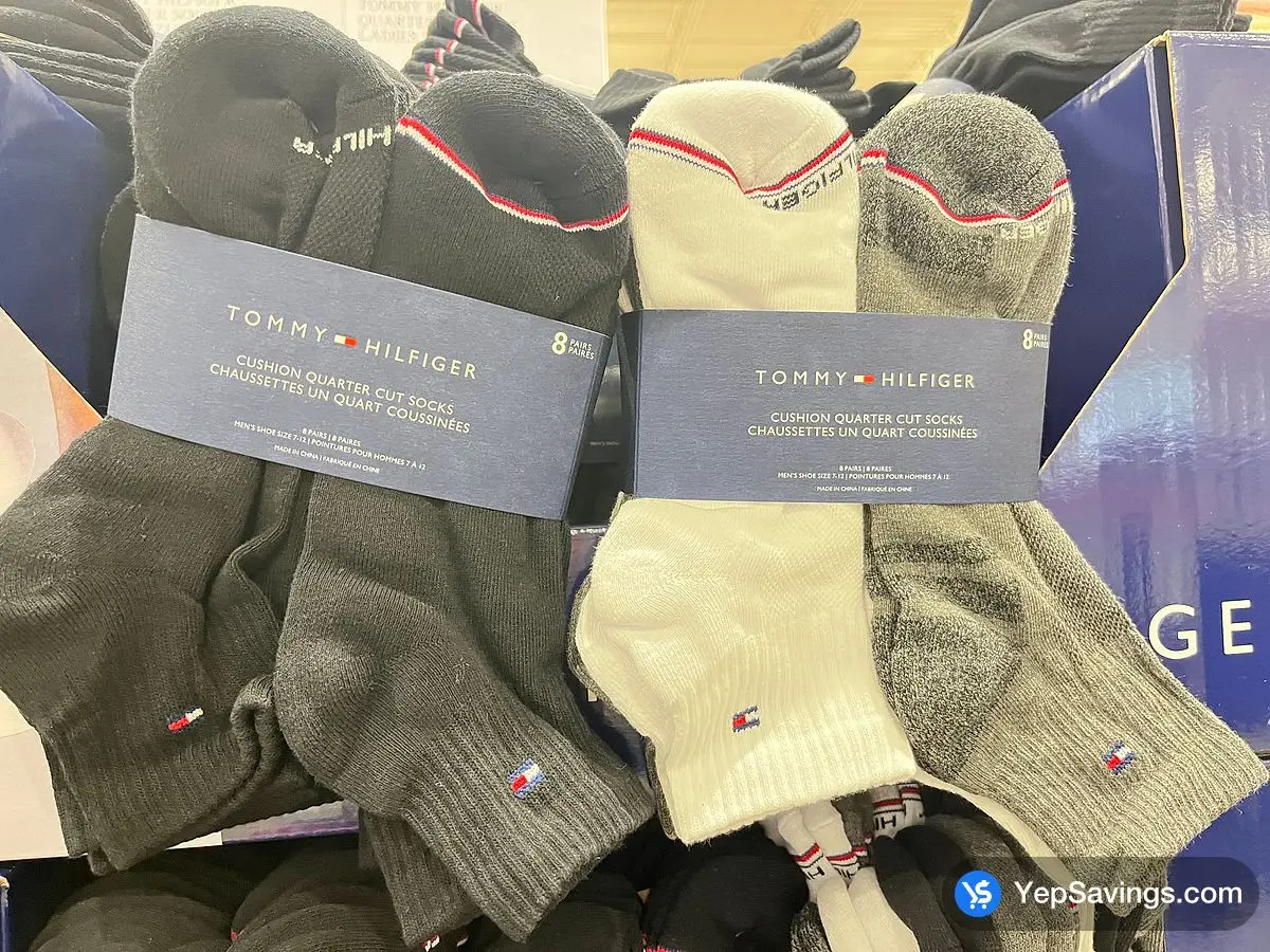 Costco TOMMY HILFIGER QUARTER SOCK 8PK MENS SIZES 7-12 - Canada (ITM 1579923)