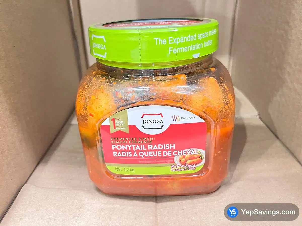 Costco JONGGA PONYTAIL KIMCHI 1.2 kg - Canada (ITM 1812192)