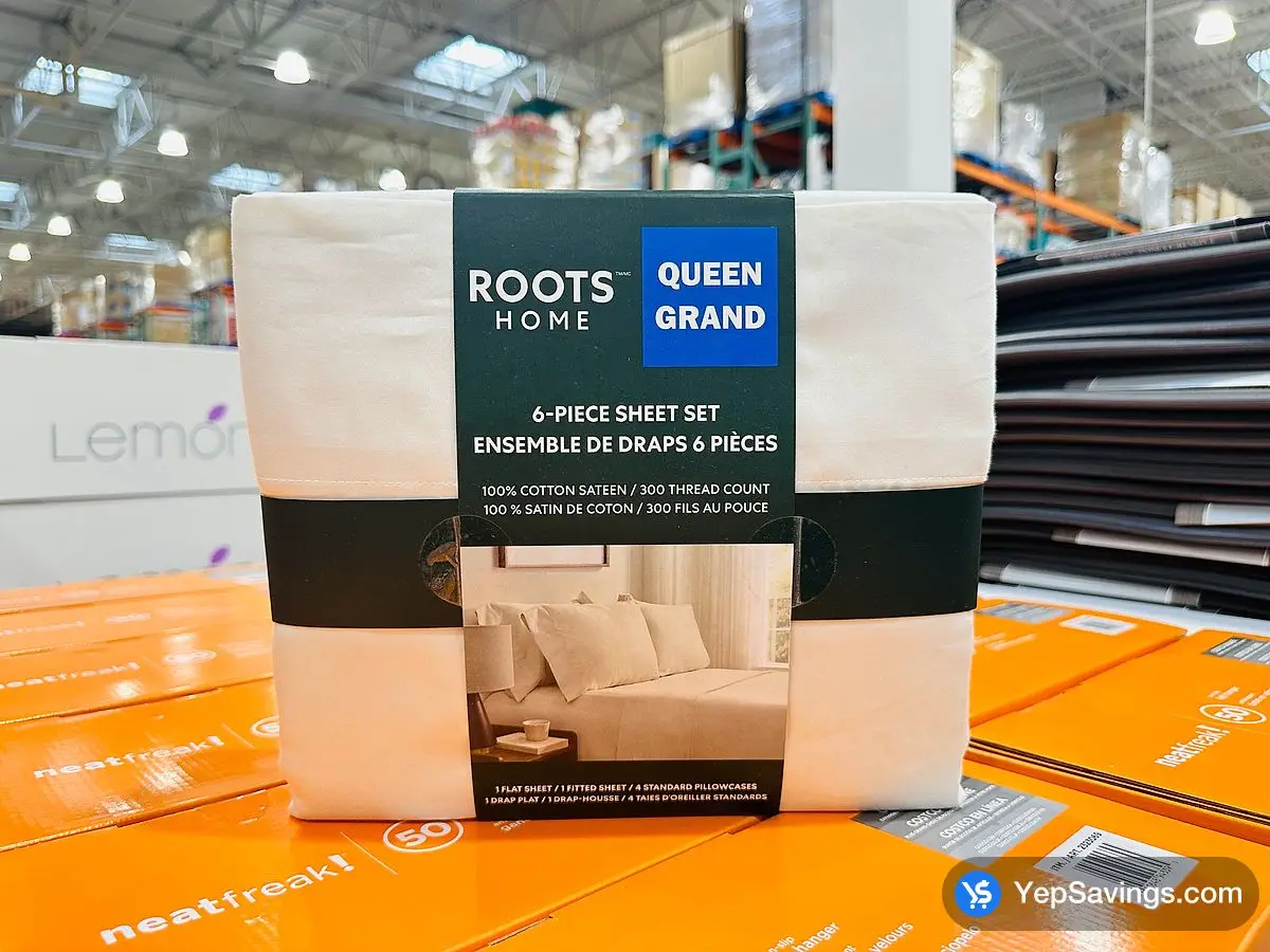 ROOTS COTTON SHEETS KING 6PC at Costco South Saskatoon
