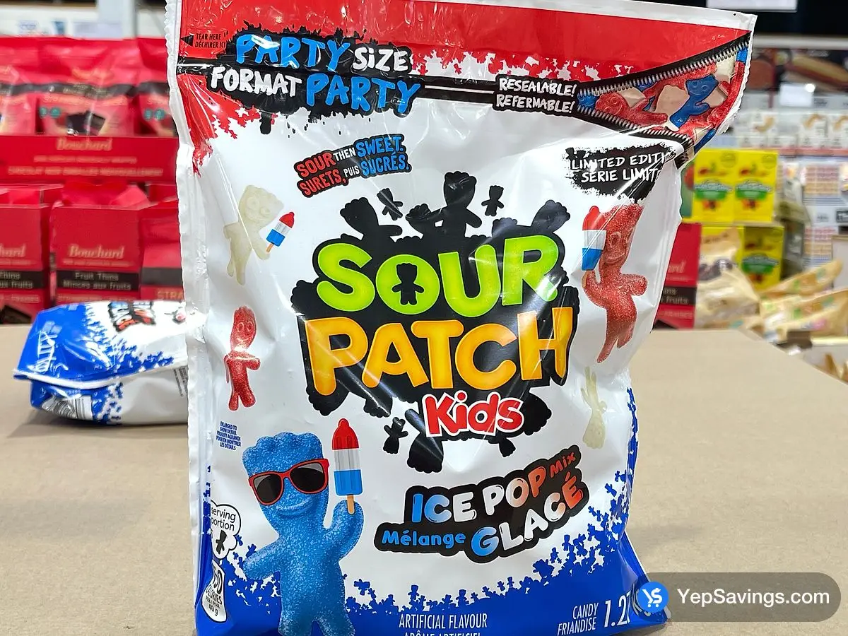 Costco SOUR PATCH KIDS ICE POP MIX 1.27 kg - Canada (ITM 1879489)