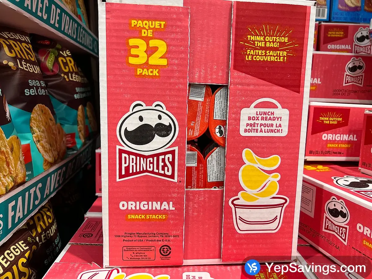 Costco KELLOGG'S PRINGLES ORIGINAL 32 x 19 g - Canada (ITM 1011924)